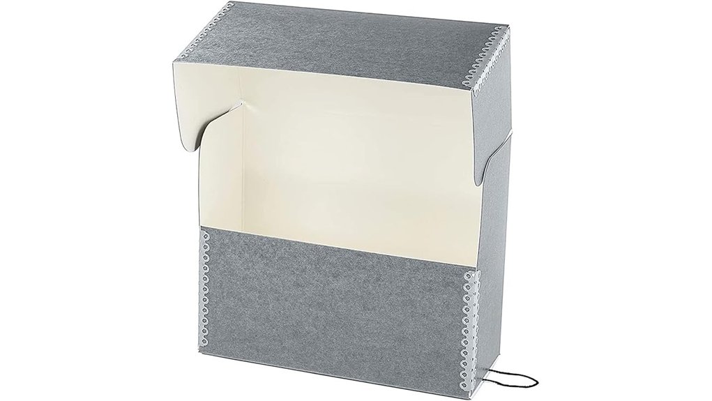 gray acid free document storage