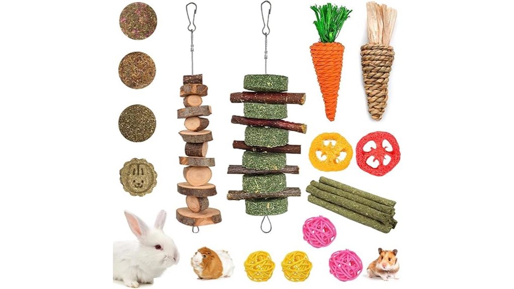 grddaef 20 piece bunny toys