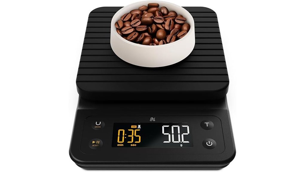 greater goods coffee scale with timer
