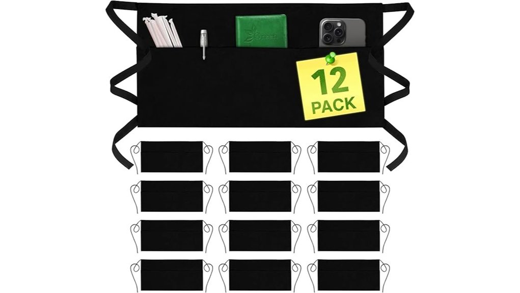 green 12 pack 3 pocket apron