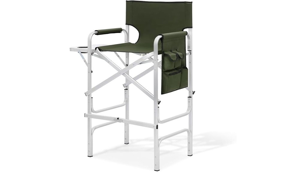 green 31 inch folding chair