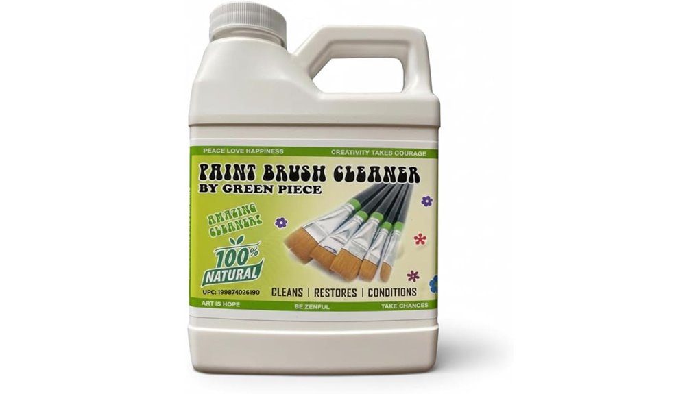 green natural brush cleaner