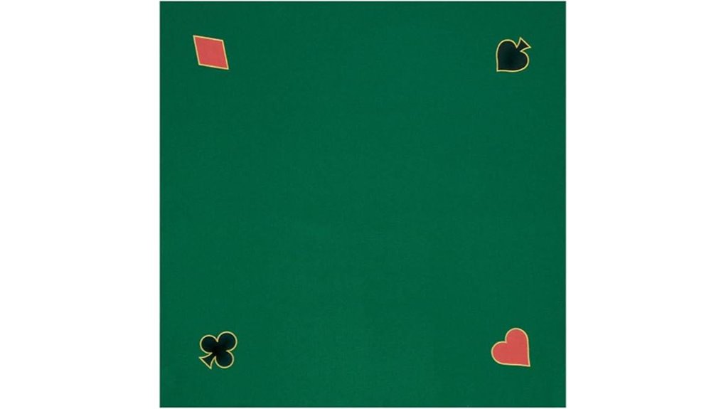 green poker table pad
