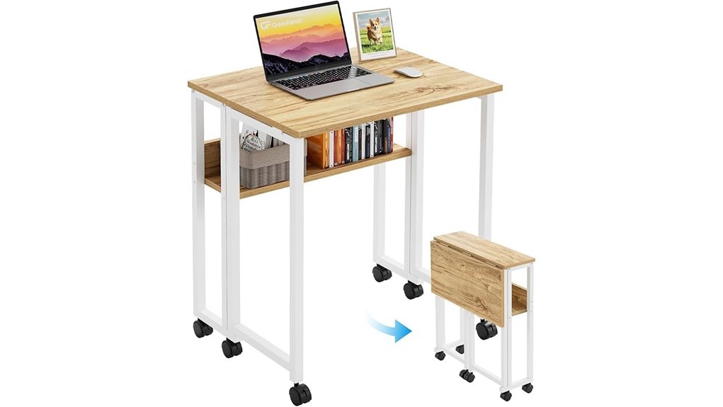 greenforest folding rolling desk