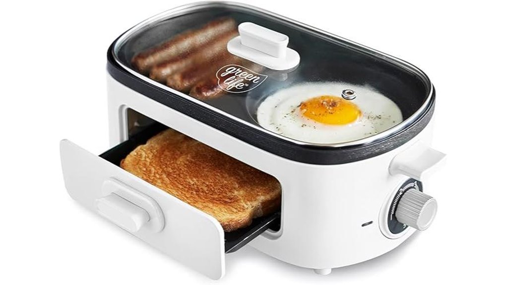 greenlife 3 in 1 dual griddle maker