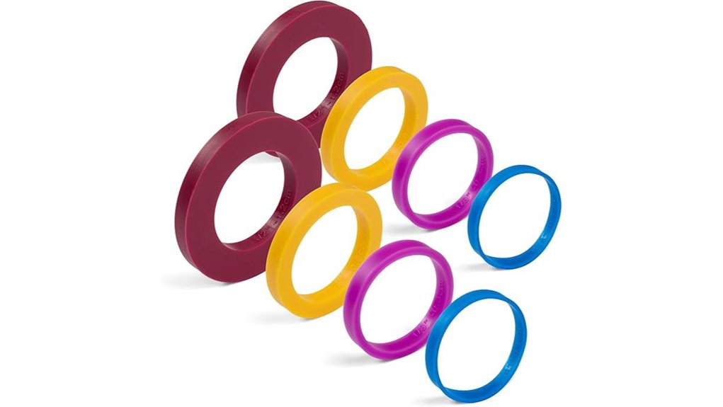 greenolive silicone dough rolling pin spacer set