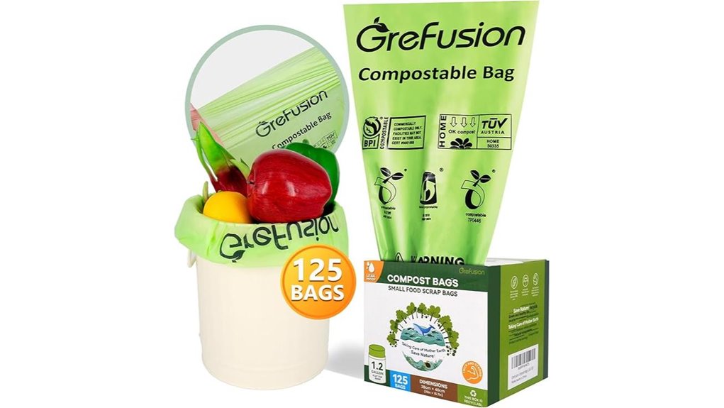 grefusion compostable 125bags 1 2gallon