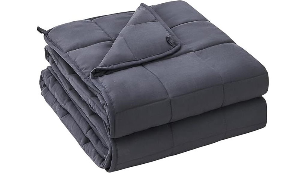 grey 20lb queen blanket