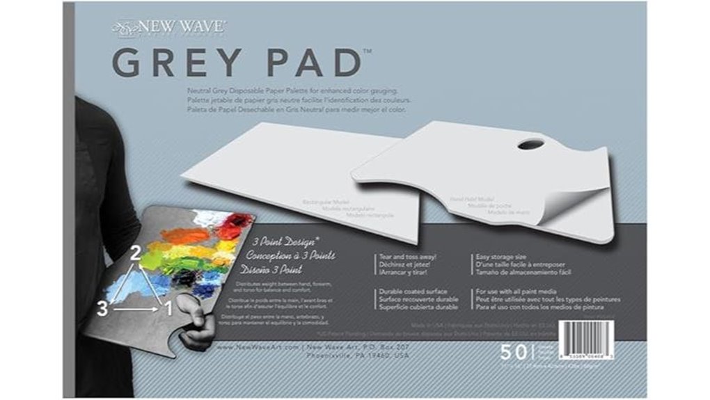 grey 50 disposable palette