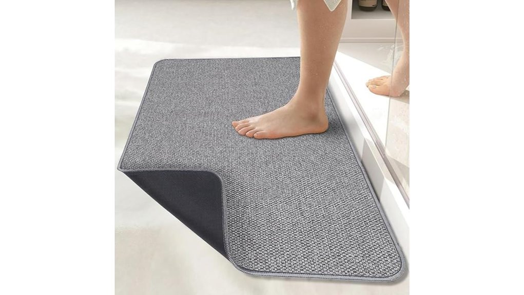 grey ultra thin quick dry mat