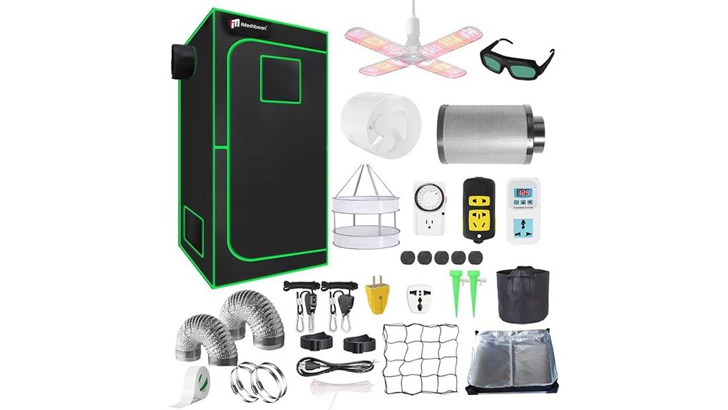 grow tent with full spectrum leds