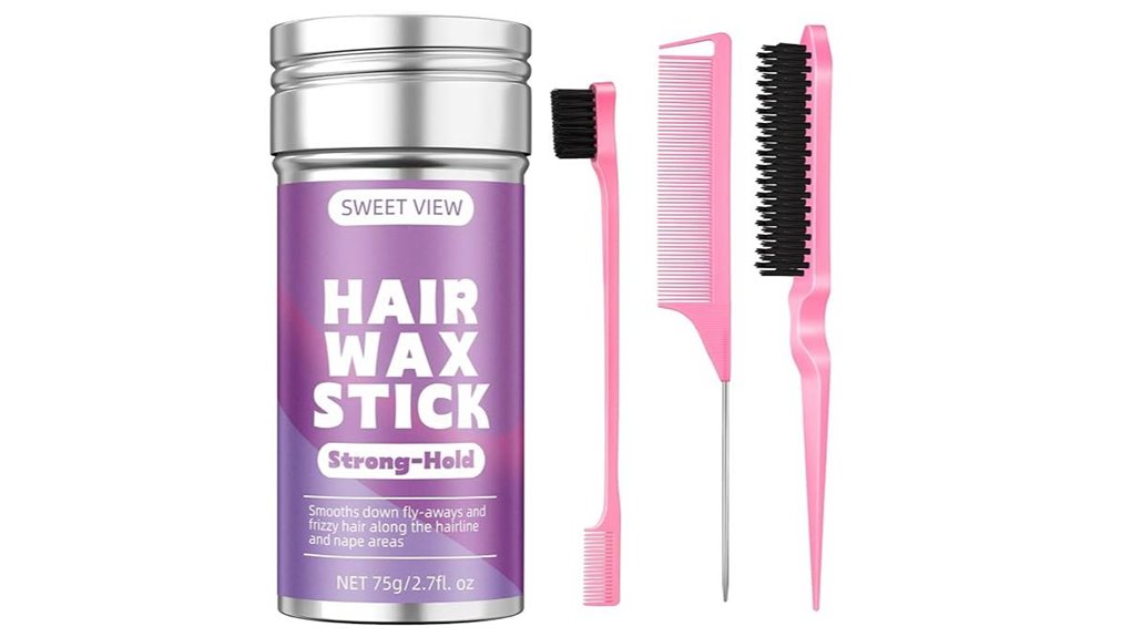 hair wax slick brush
