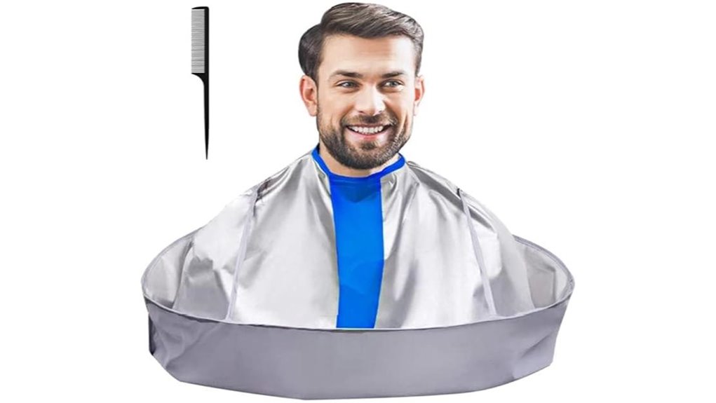 haircut cape with comb