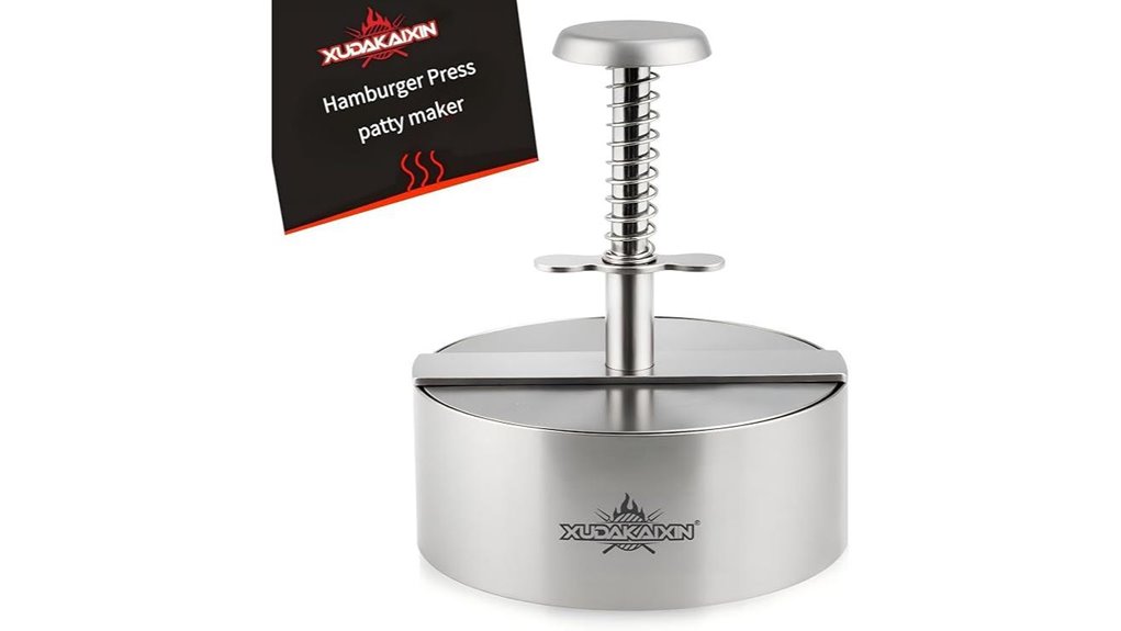 hamburger press stainless steel