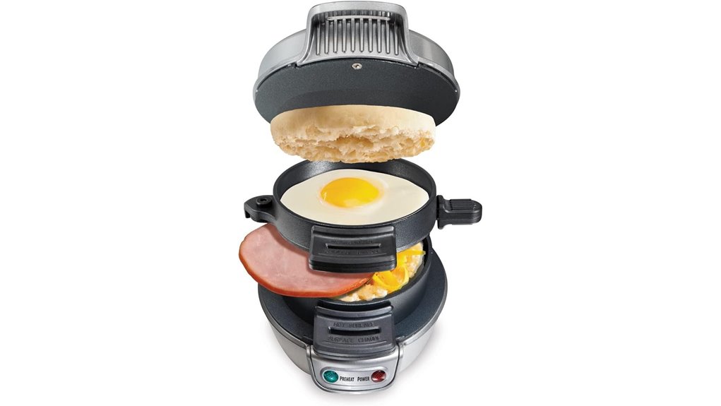 hamilton breakfast sandwichmaker eggcooker