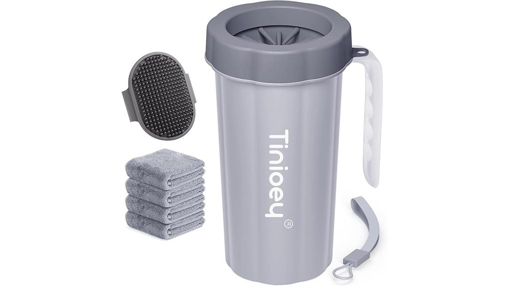 handle large dog paw cleaner