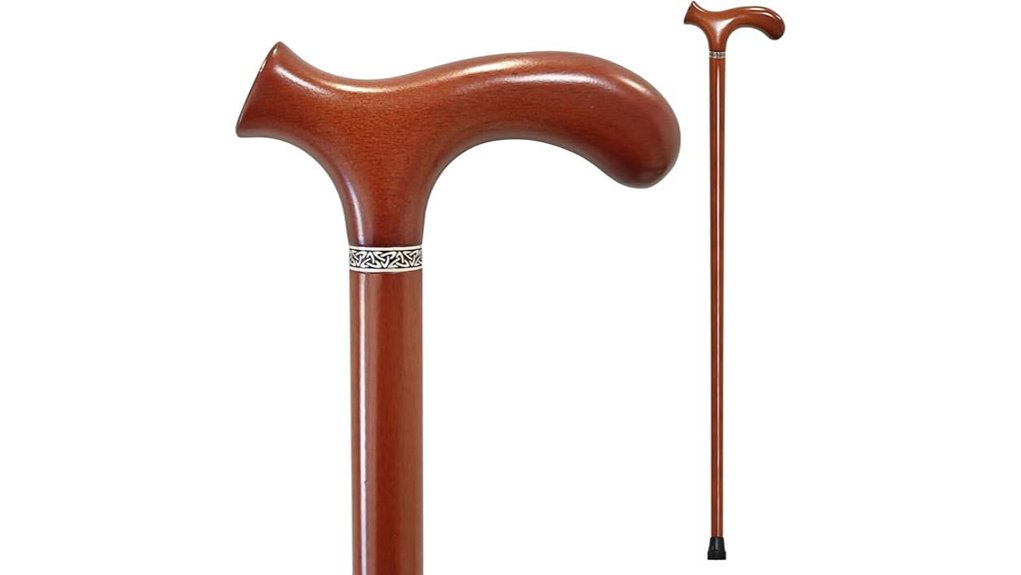 handmade wooden walking cane