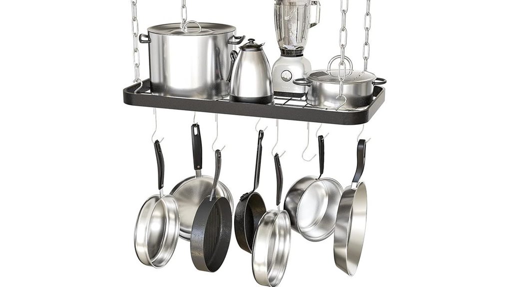 hanging pots and pans rack