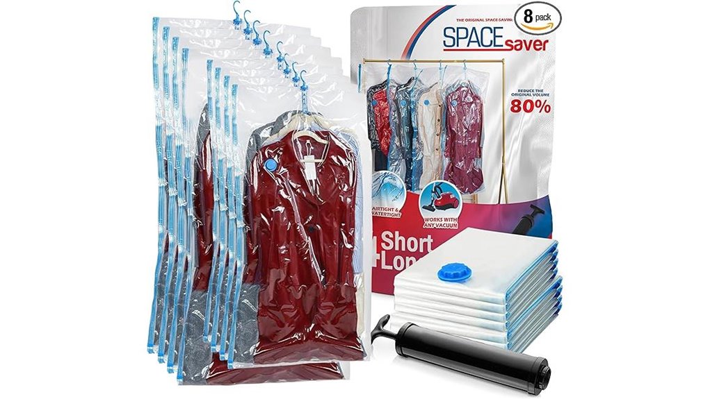 hanging vacuum bags assorted sizes