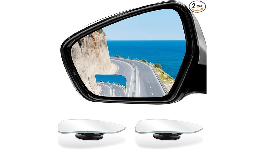 hd frameless convex mirror