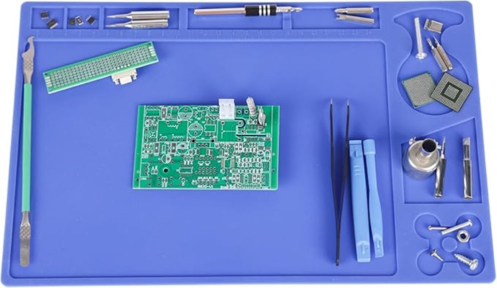 heat resistant silicone soldering mat