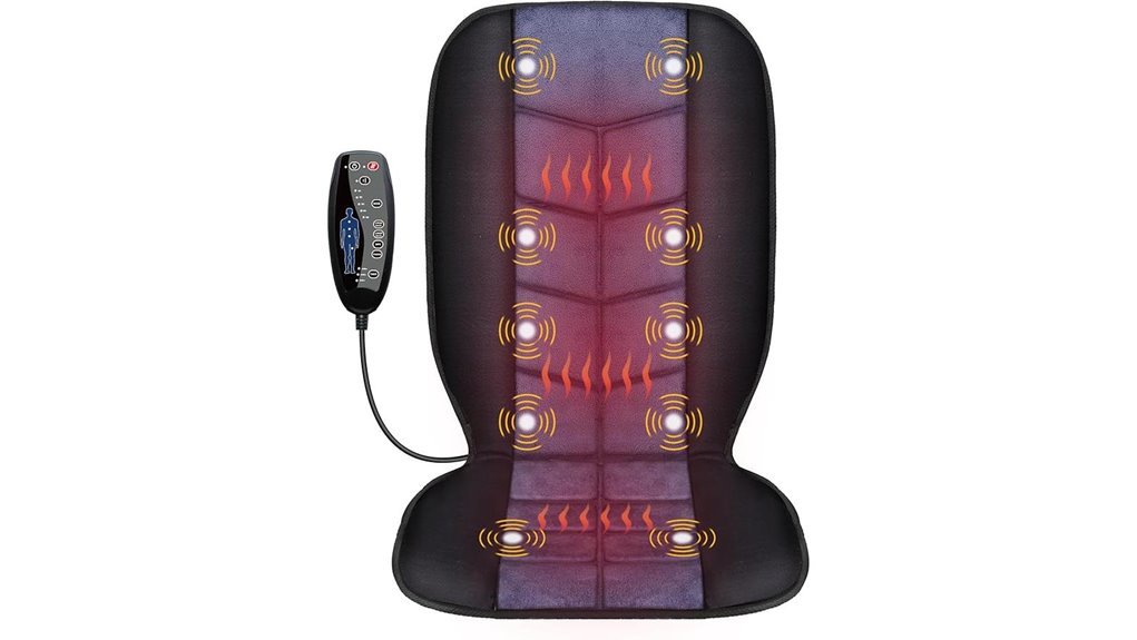 heated 10 motor massage pad