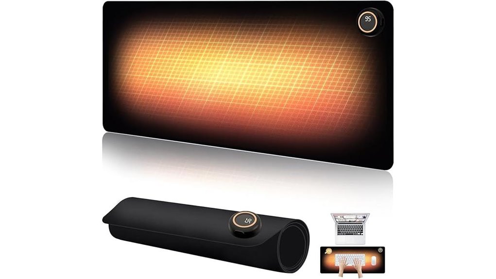 heated desk pad with heat levels