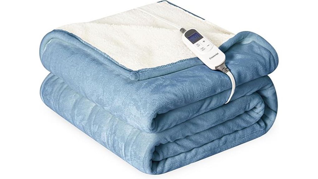 heated twin flannel sherpa