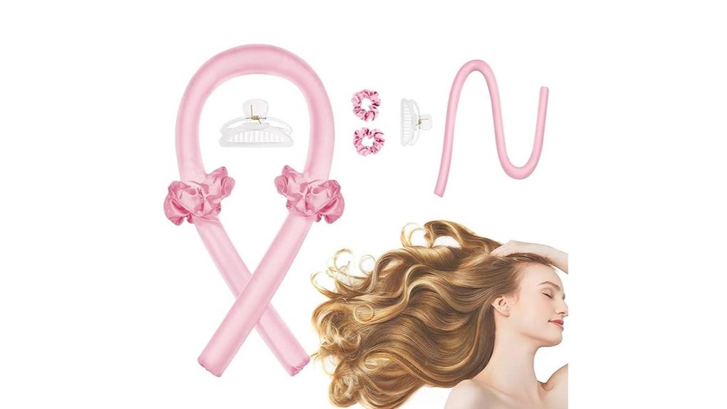 heatless silk curling headband