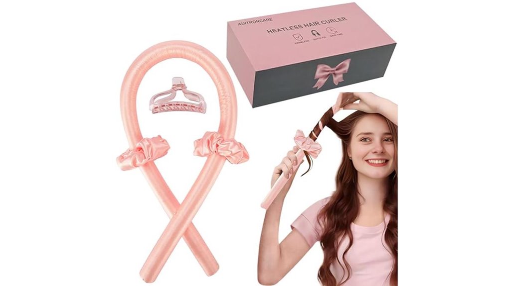 heatless silk curling headband