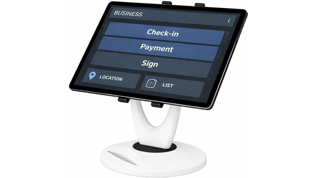 heavy base tablet stand 360 rotation