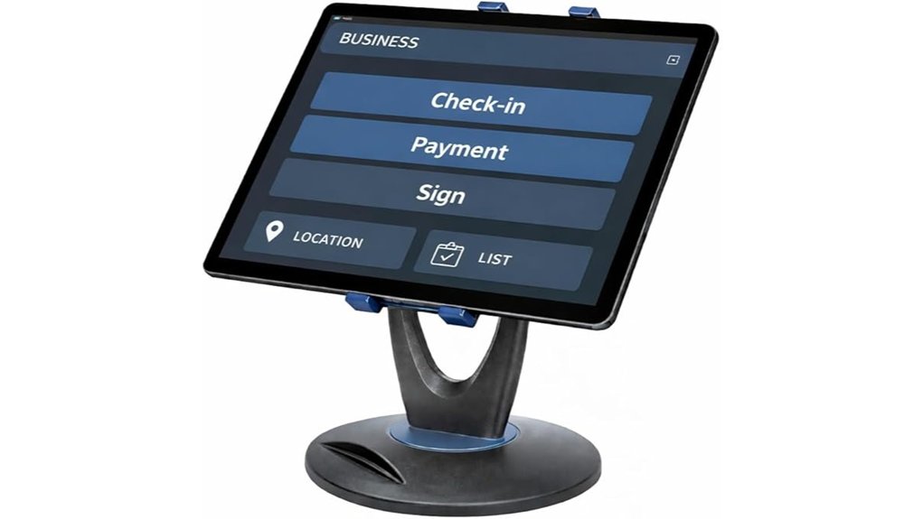 heavy base tablet stand for pos