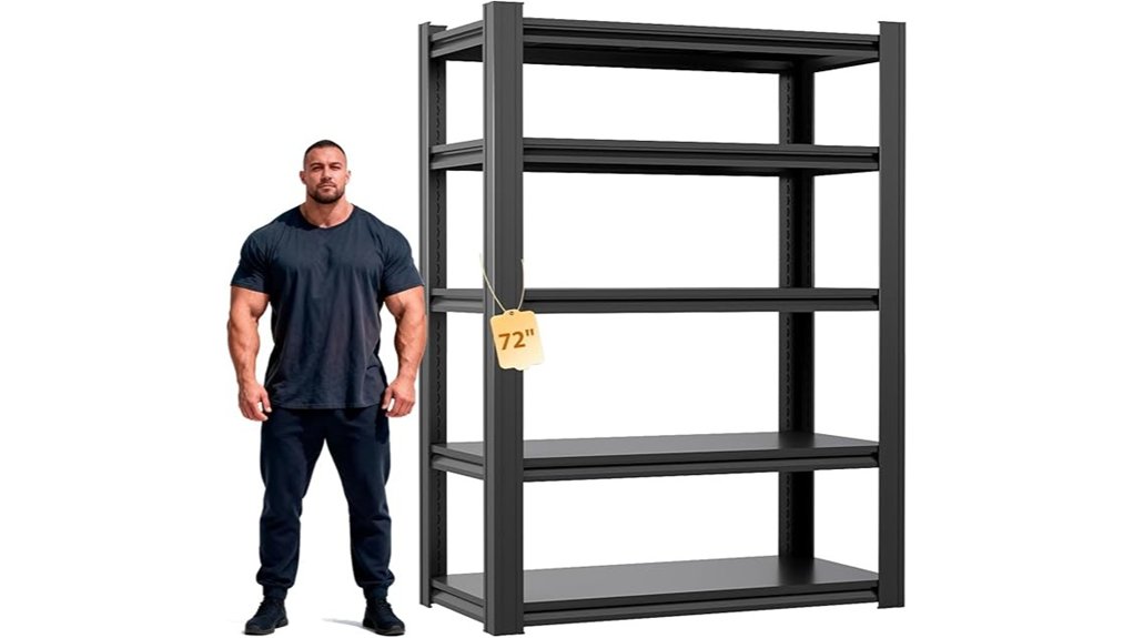 heavy duty 3500lb steel shelving
