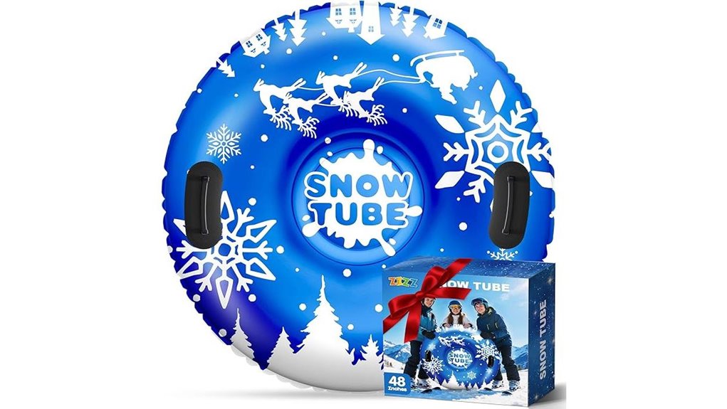 heavy duty 48 inch inflatable snowtube