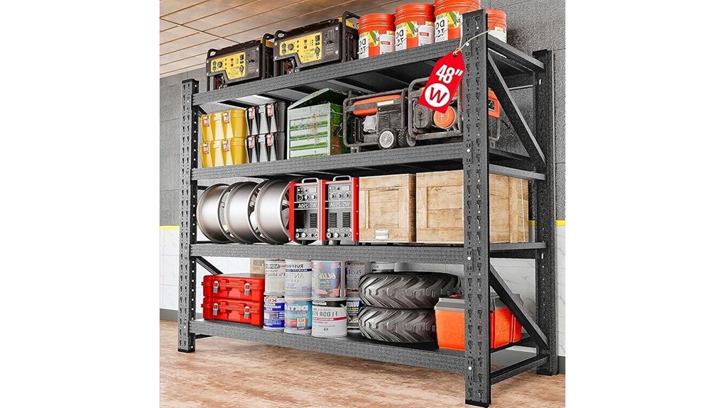 heavy duty shelving 3000lbs 48 w x 70 h
