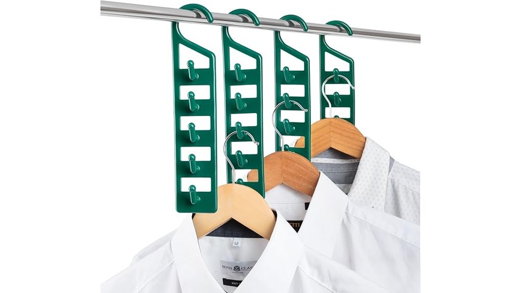 heavy duty space saving 4 pack hangers