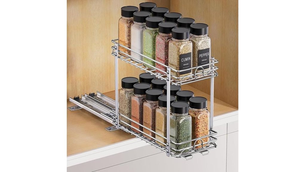 heavy duty two tier pull out