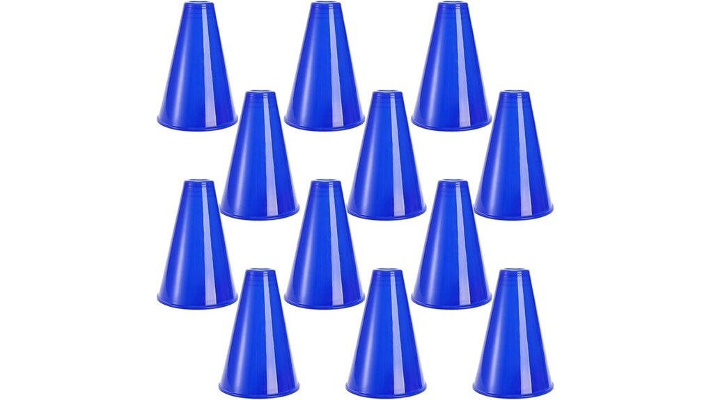 hedume blue plastic megaphones