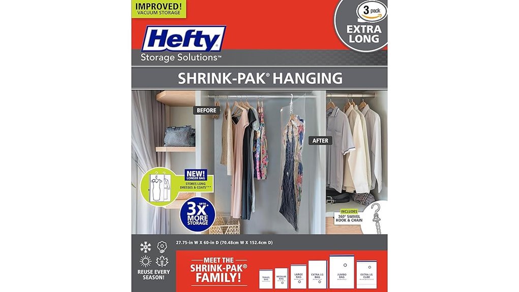 hefty extra long bags