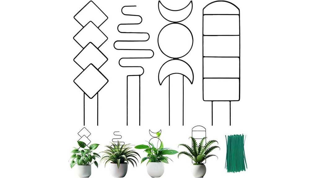 henable black iron trellis