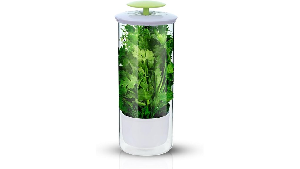 herb keeper with jar