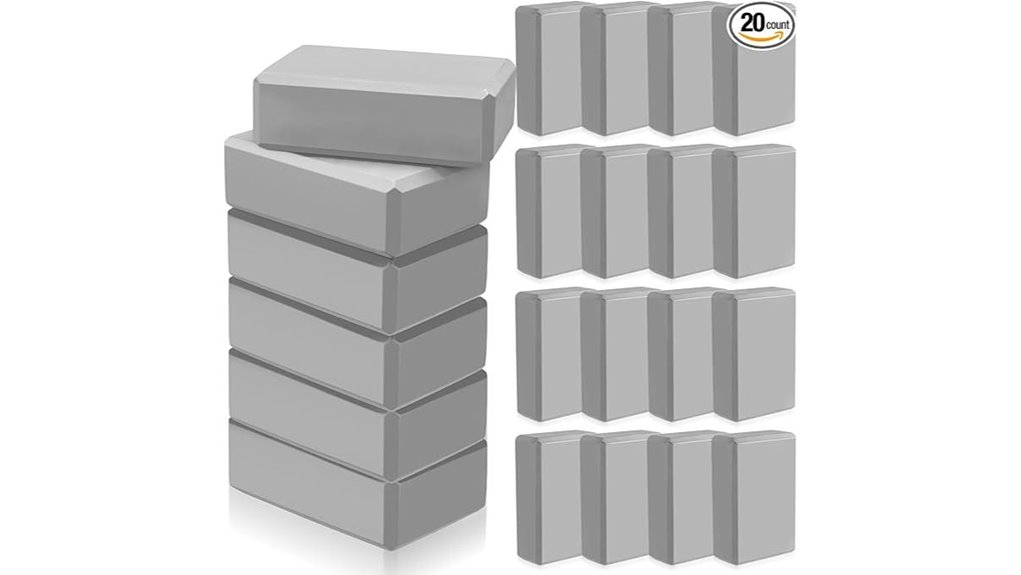 high density 20 piece yoga blocks
