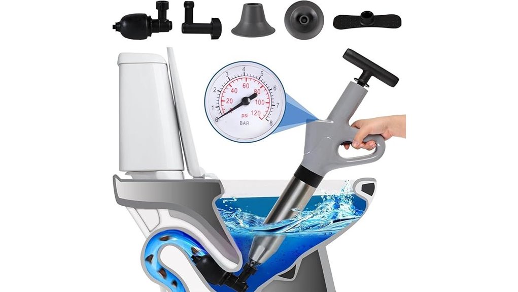 high pressure plunger with barometer