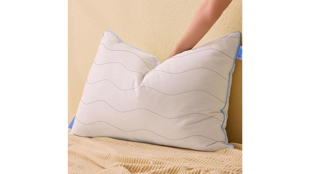 high quality feather queen pillow