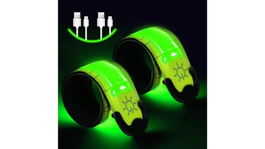 high visibility 2 pack led armbands