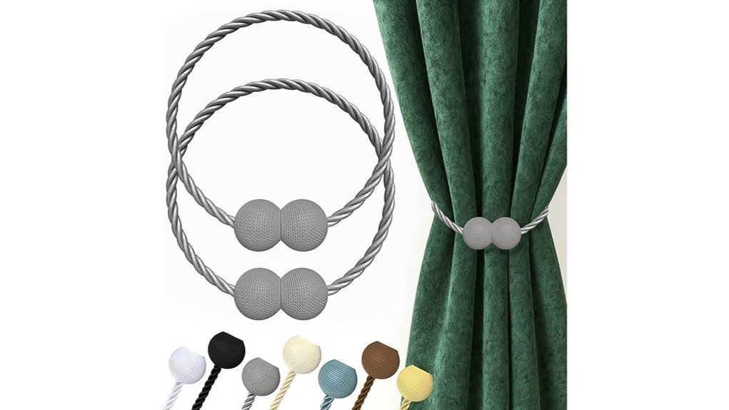 hion grey curtain tiebacks 2
