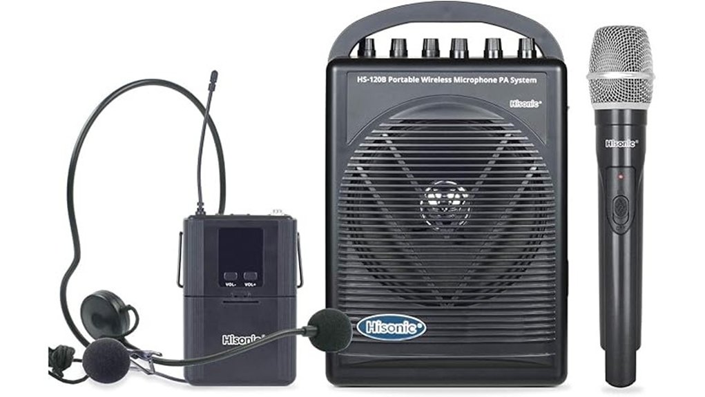 hisonic uhf wireless pa