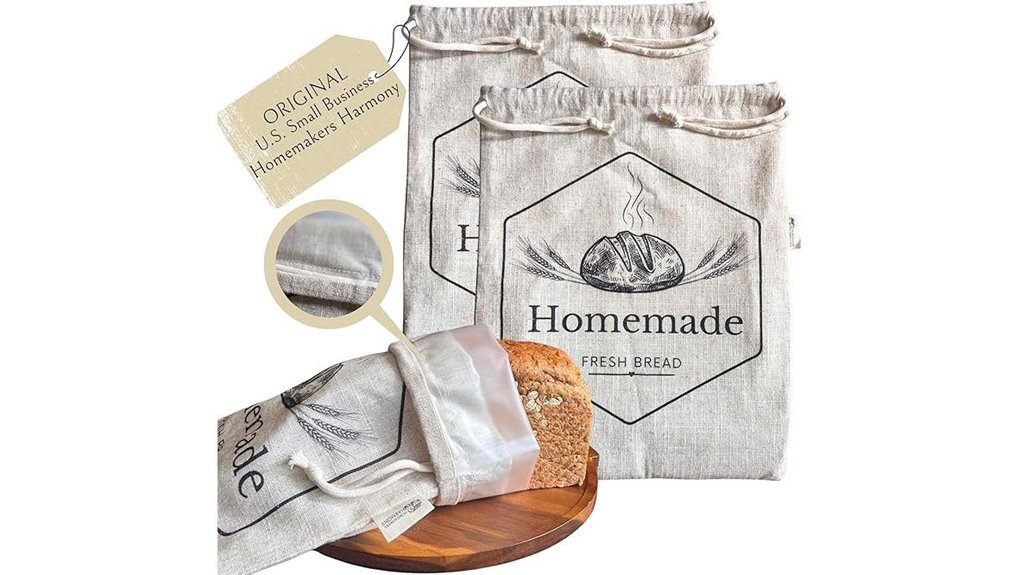 homemakers harmony linen sourdough bags