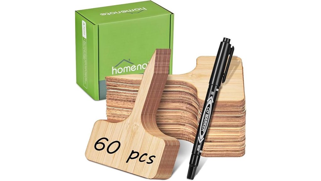 homenote bamboo plant labels