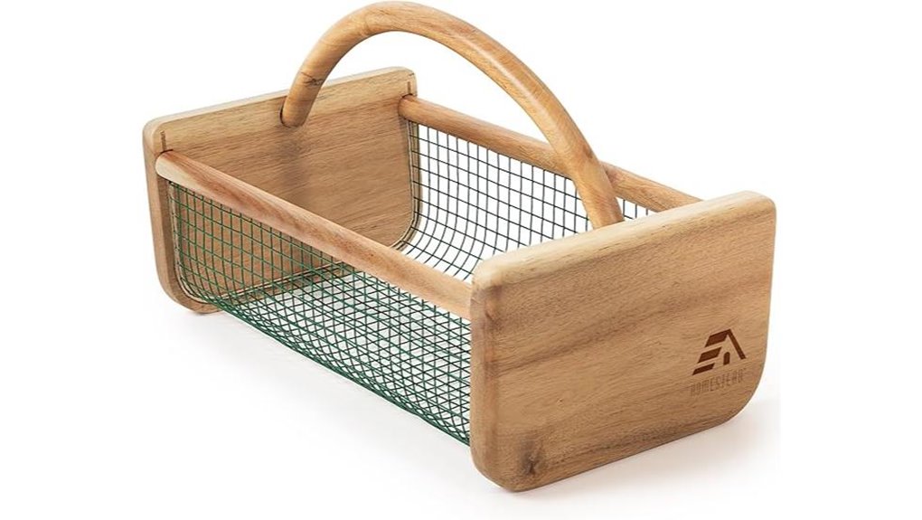 homestead acacia harvest basket